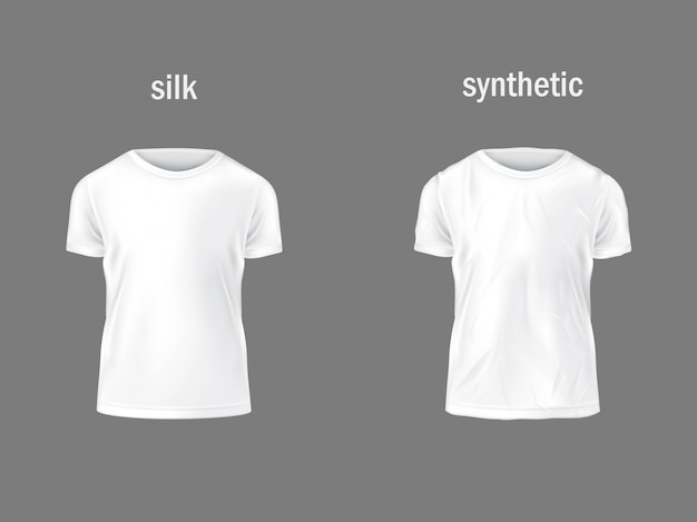 Vector set template of male T-shirts