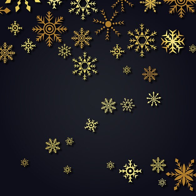 Vector Snowflakes Background