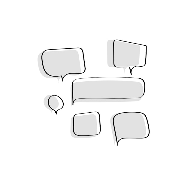 Vector of speech bubbles collection