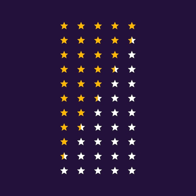 Free Vector vector star rating symbol icons