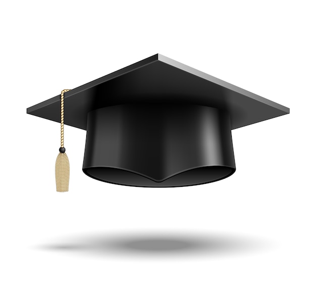 Free Vector vector student hat isolated on white