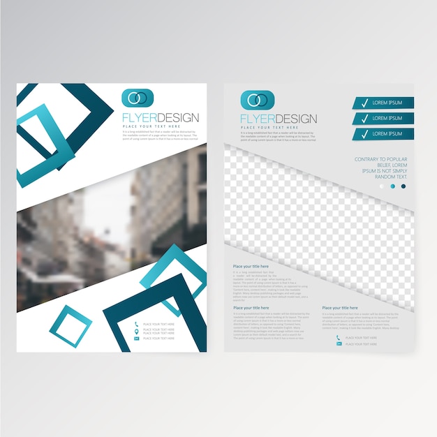 Vector template flyer design