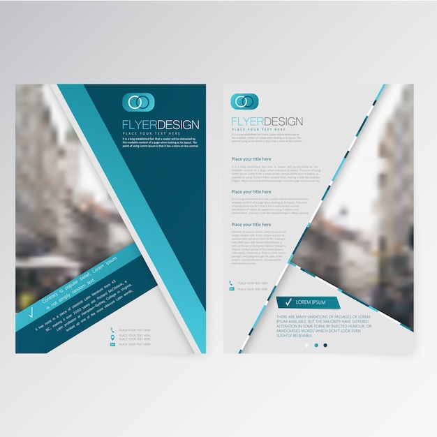 Free vector vector template flyer design