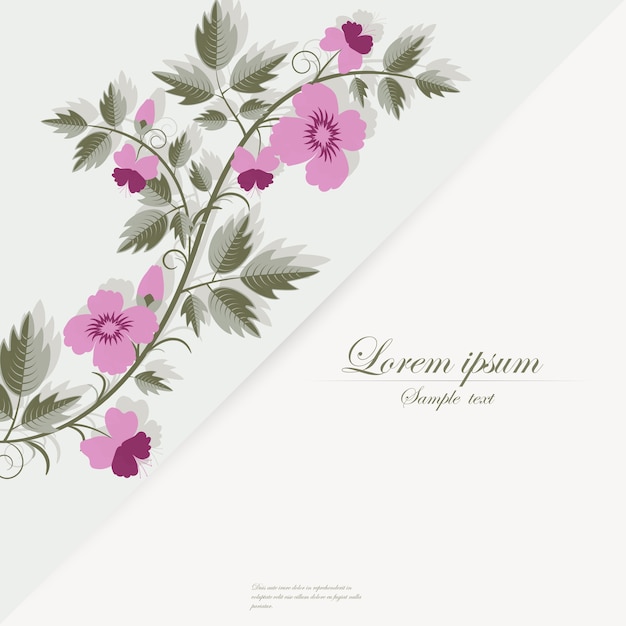 Vector template for folder, business card and invitation