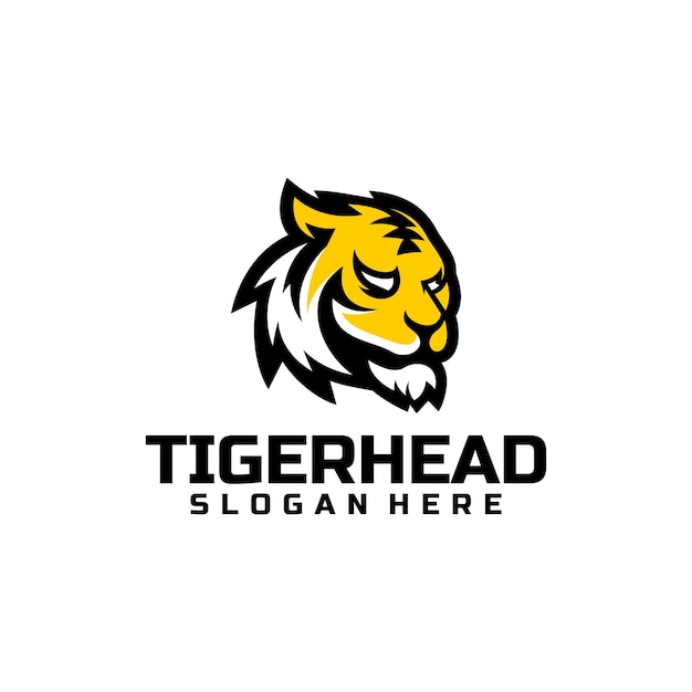 Free Vector vector tiger head mascot logo design