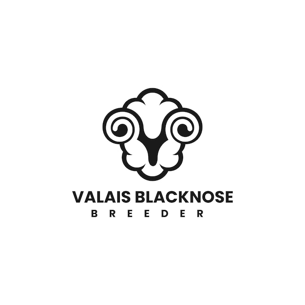 Free Vector vector valais blacknose silhouette logo