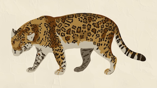 Free vector vectorized jaguar sticker overlay design element