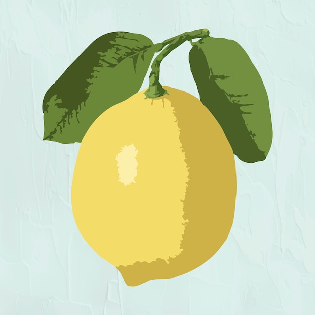 Free Vector vectorized yellow lemon sticker overlay design resource