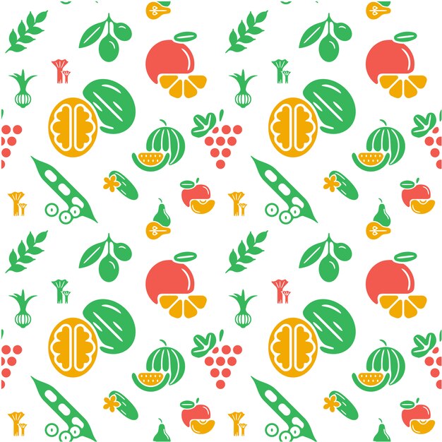 Vegetable pattern background