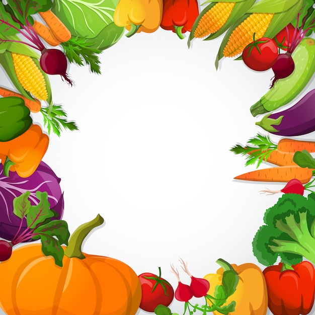 Vegetables Decorative Frame