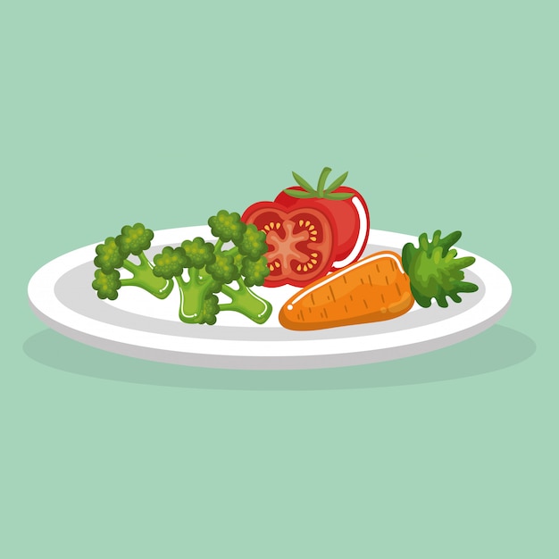 Free Vector vegetables delicious food breakfast 