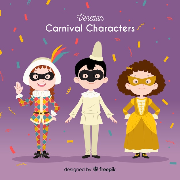 Venetian carnival characters