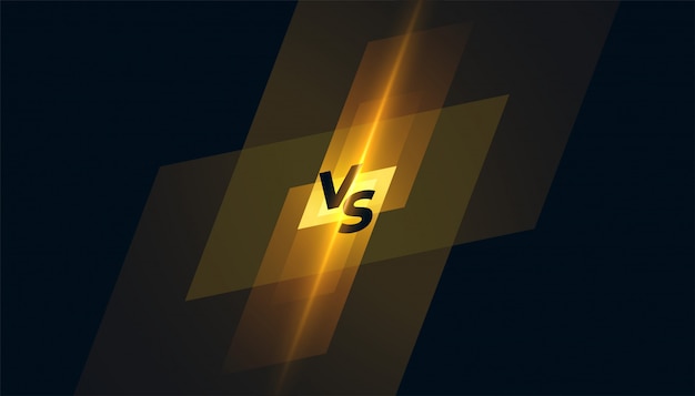 Versus vs competition screen template background design