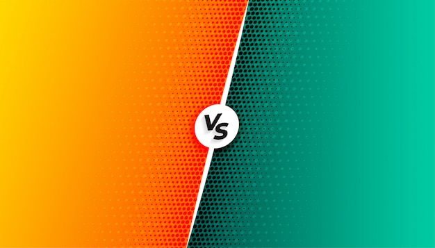 Free vector versus vs screen background in comic style