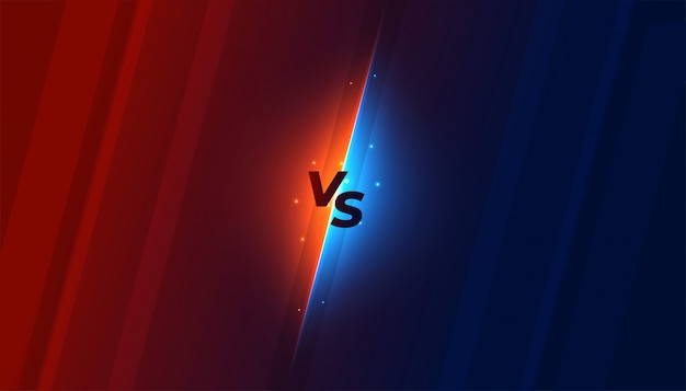 Free Vector versus vs screen background in shiny style design