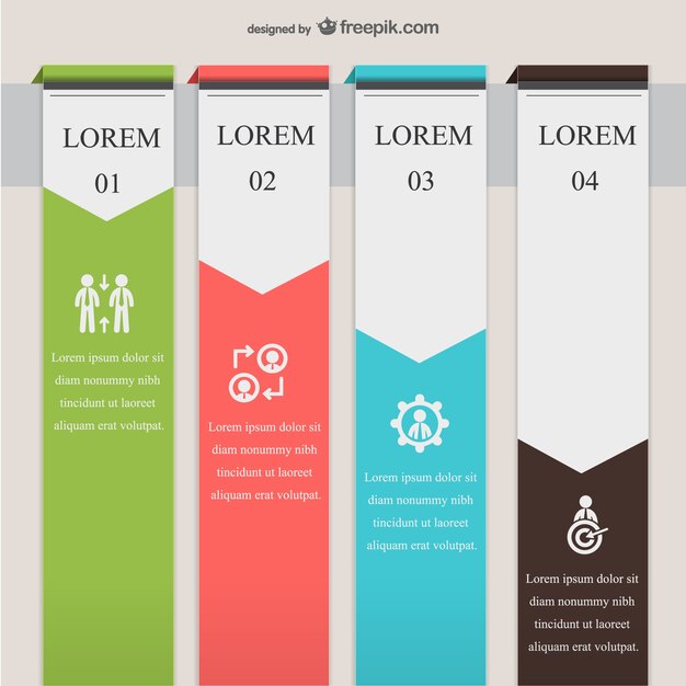 Vertical banners infographic