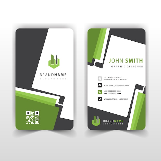 vertical business card design