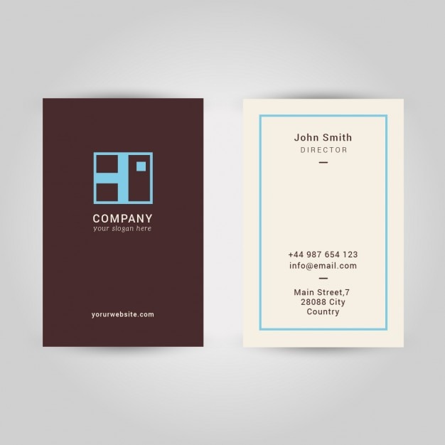 Free vector vertical business card