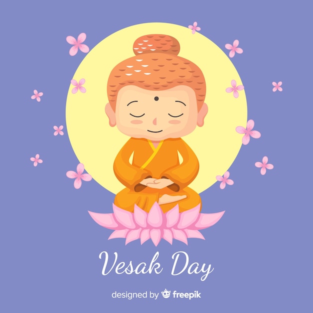 Free Vector vesak day