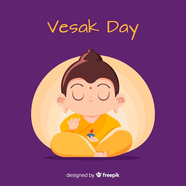 Free vector vesak day