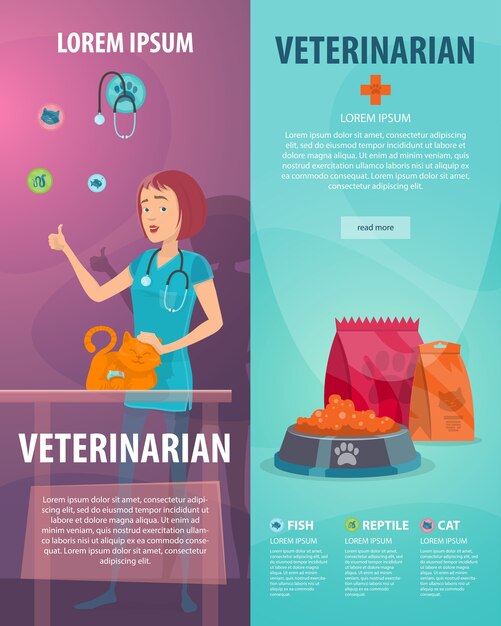 Vet Clinic Vertical Banners