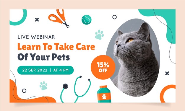 Veterinary clinic webinar template