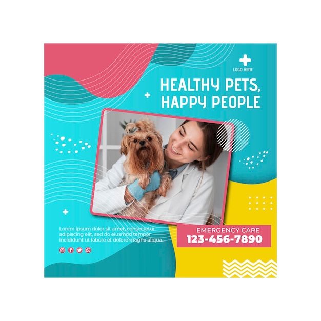 Veterinary flyer template