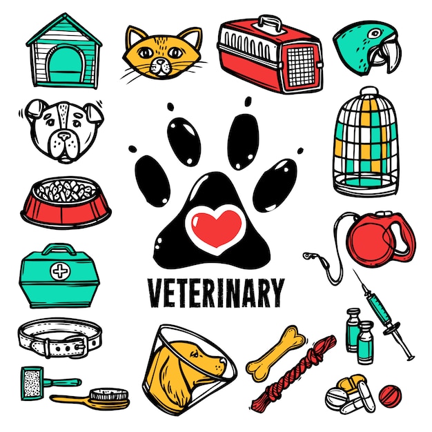 Veterinary Icon Set