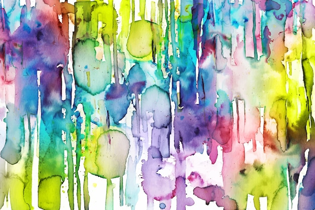 Vibrant colorful hand painted background