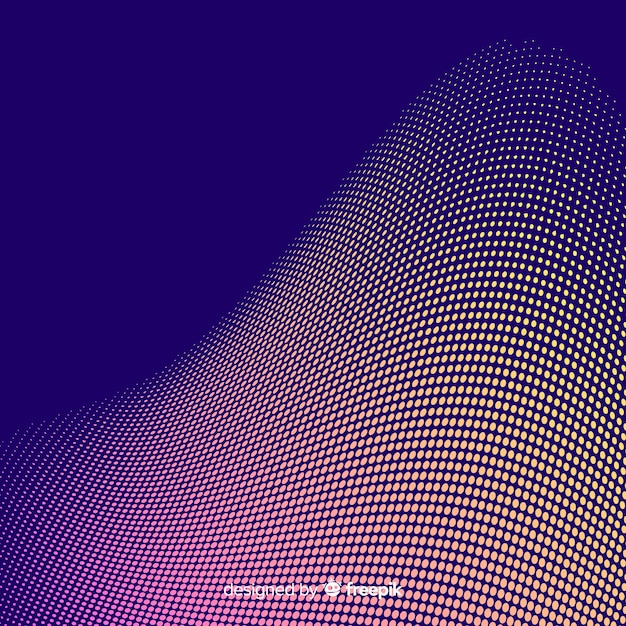 Vibrant halftone effect color background design