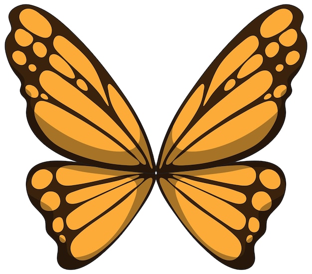 Free vector vibrant monarch butterfly vector illustration