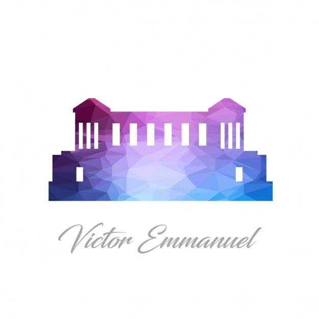 Free Vector victor emmanuel, polygonal