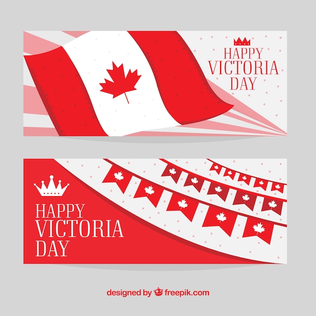 Victoria day banners