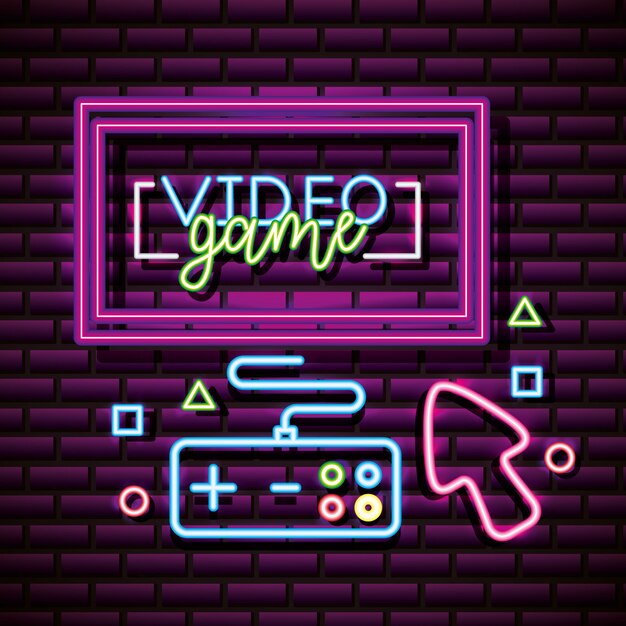 video game graphic resources, control, arrow, Brick Wall, Neon Style