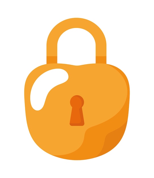 Free Vector video game padlock