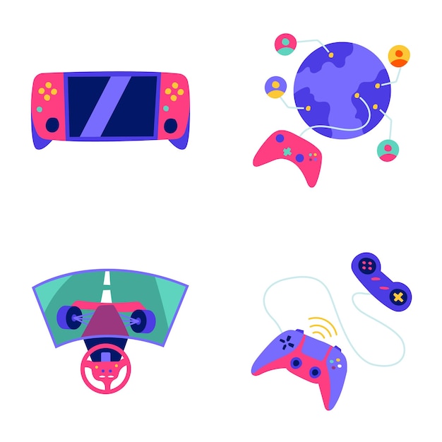 Video Games sticker set 