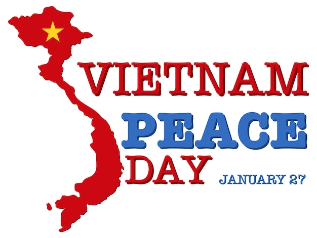 Free Vector vietnam peace day banner design