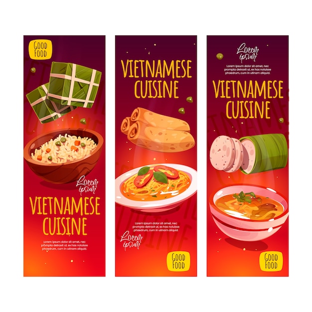 Vietnamese food banner design