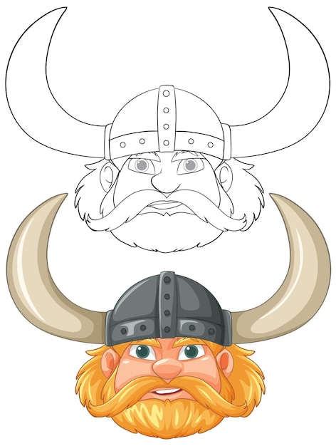 Free vector viking warrior illustration