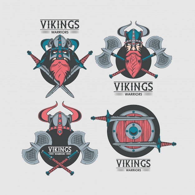 Vikings warriors printed tshirt s