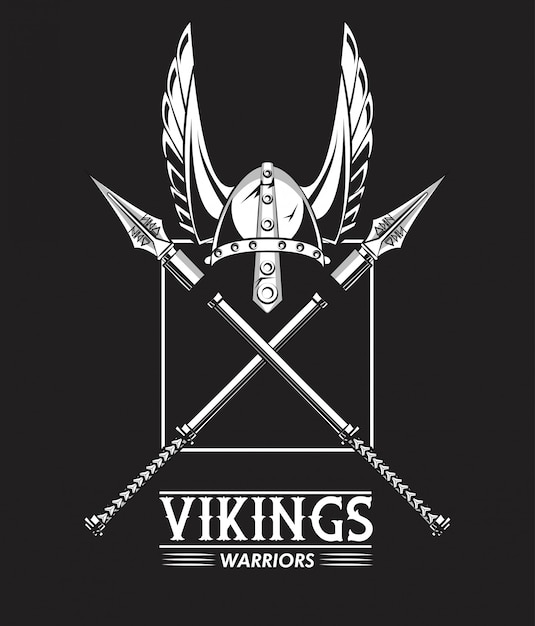 Vikings warriors printed tshirt 