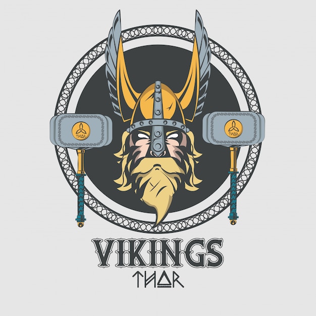 Vikings warriors printed tshirt 