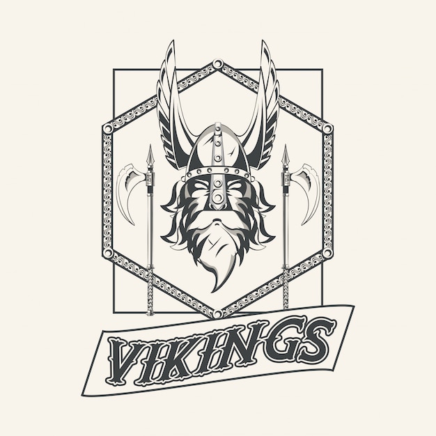 Vikings warriors printed tshirt 