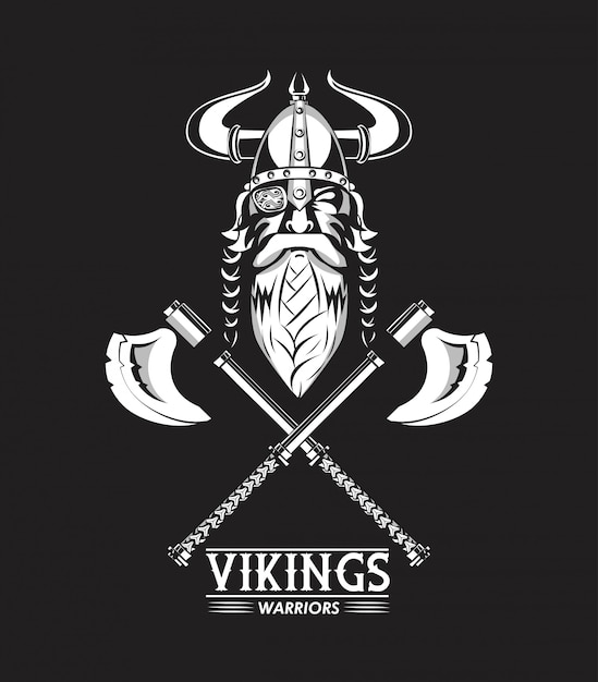 Vikings warriors printed tshirt 