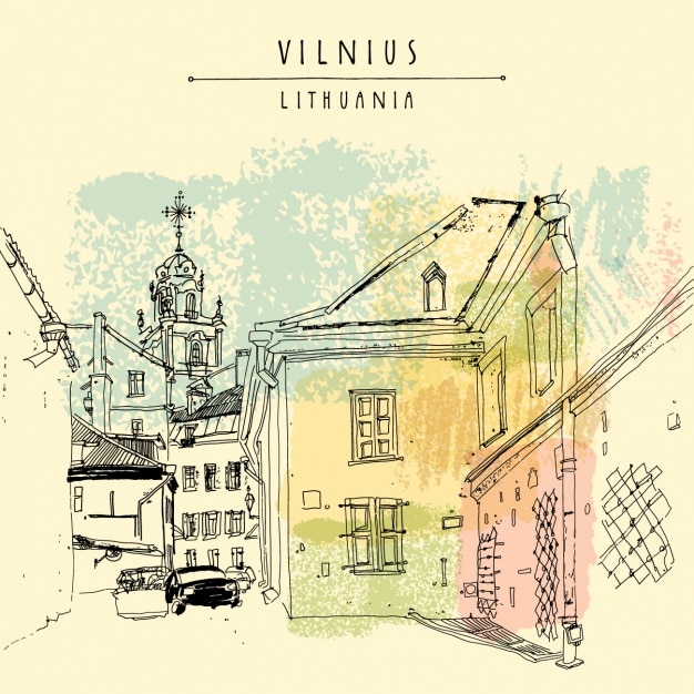 Vilnius background design