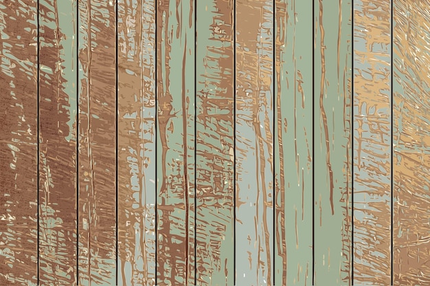 Free Vector vinatge scratched paint on planks of wood texture