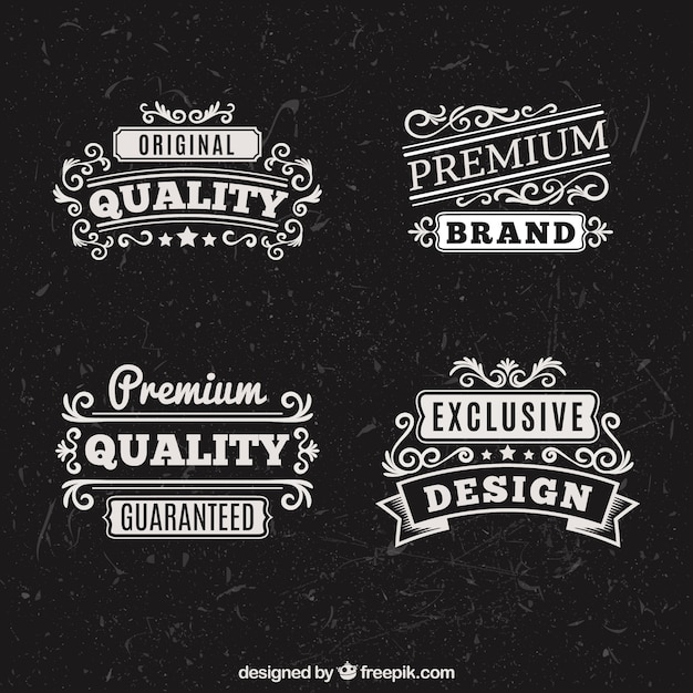 Free Vector vintage badge collection