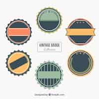 Free vector vintage badge collection