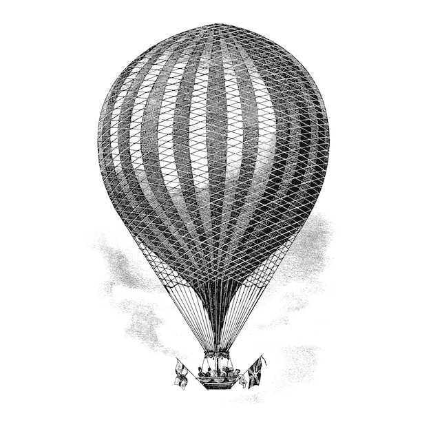 Free vector vintage balloon illustration