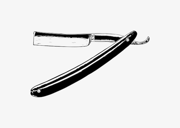 Free Vector vintage barber razor